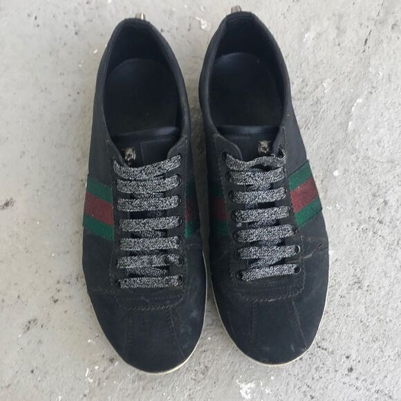 Gucci Web Glitter Sneakers - Picture 1 of 9